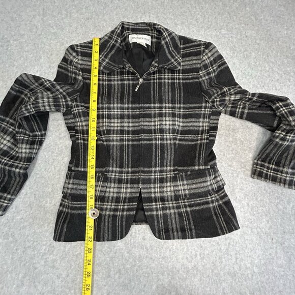 Jones New York Women's Jacket Zip Closure 100% Wool Career Work Office Size 4 - Picture 3 of 8